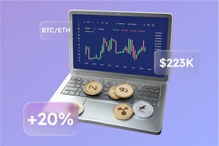 Representación de la tecnología del sistema de trading automatizado con IA en Solventaje